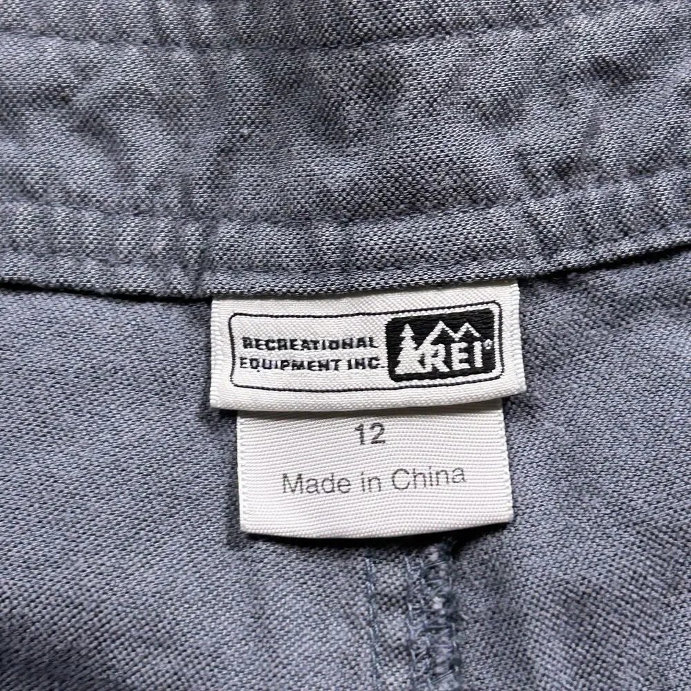 REI Cargo Shorts Womens 12 Grey Y2K Gorpcore Utility
